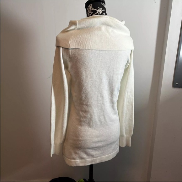 french connection sweater Size S Cream White Long Sleeve Turtle Neck - Picture 4 of 6